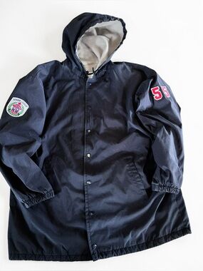 Vintage Amos Quebec Senior League Hockey Snap Jacket